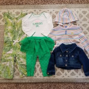 Target Brands 12 Months Five Piece Baby Girl Set